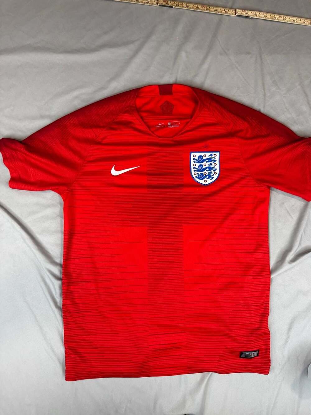 Nike England Football Shirt Size M Red Away Soccer Jersey